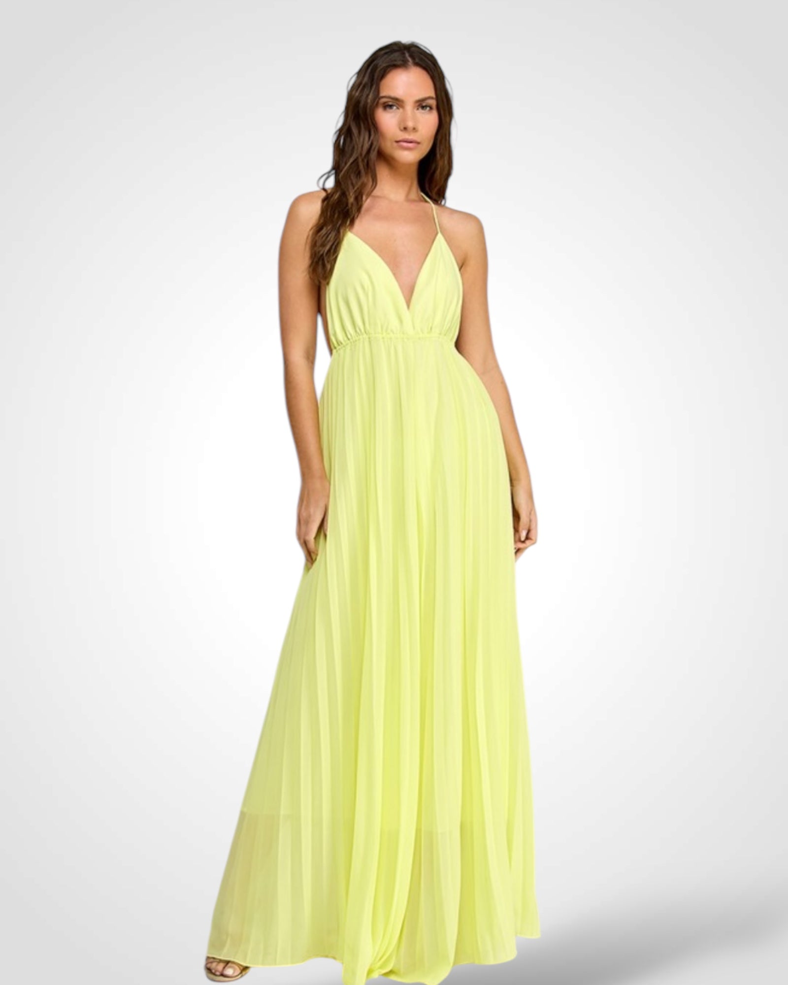 Nina - Rumena Maksi Obleka