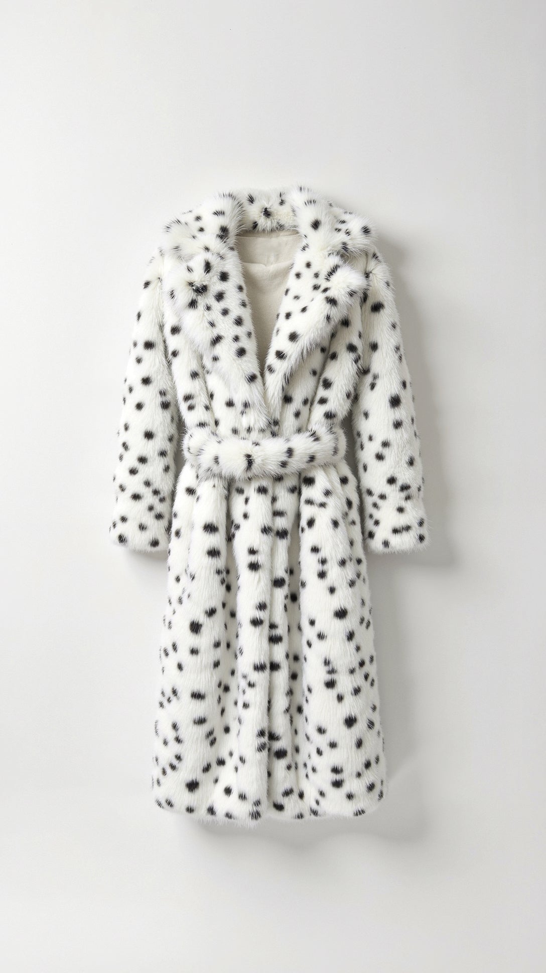 Lucija - Plašč z Vzorcem Snežnega Leoparda