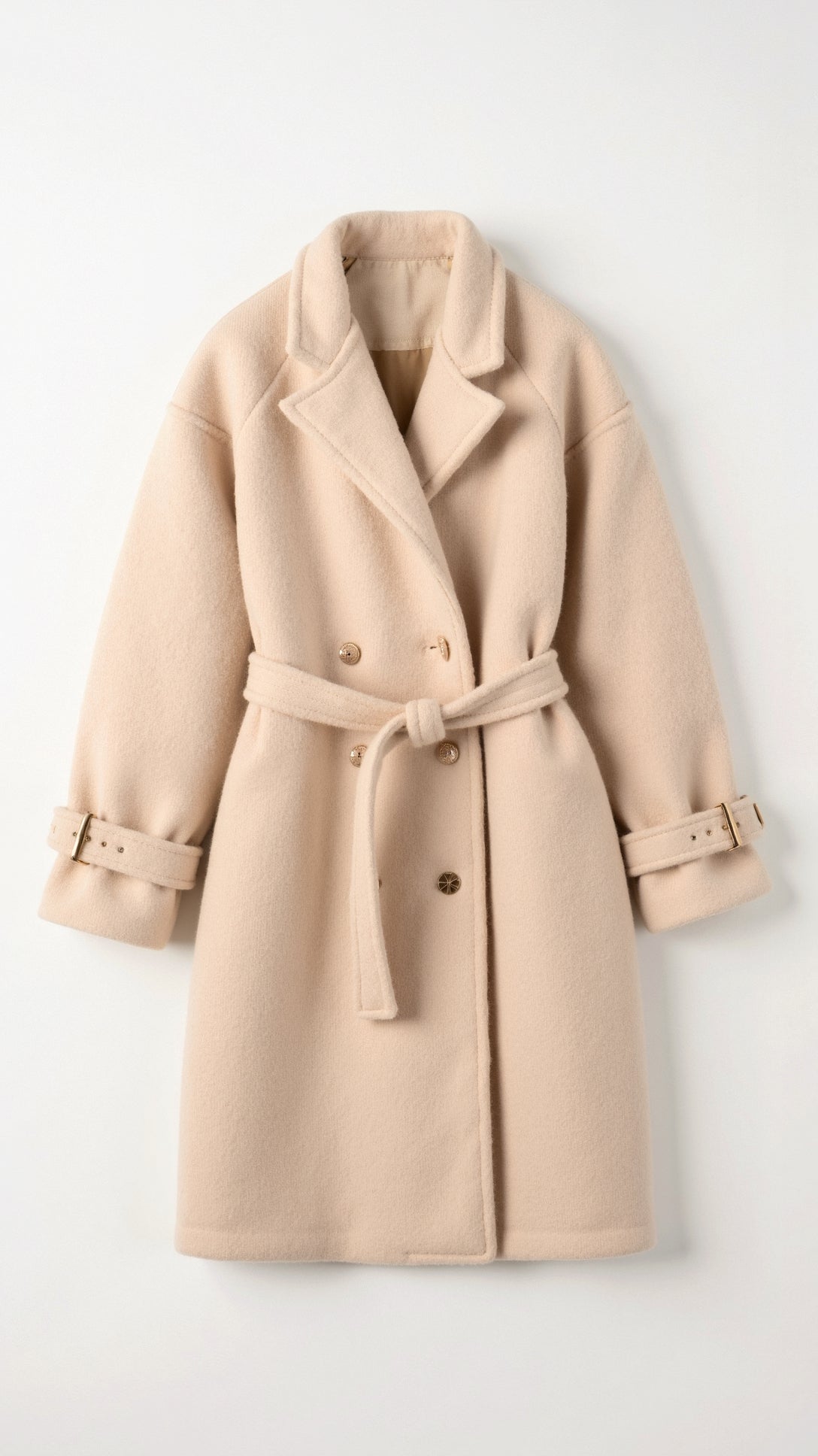 Darja - Dolg Plašč z Dvorednim Zapenjanjem