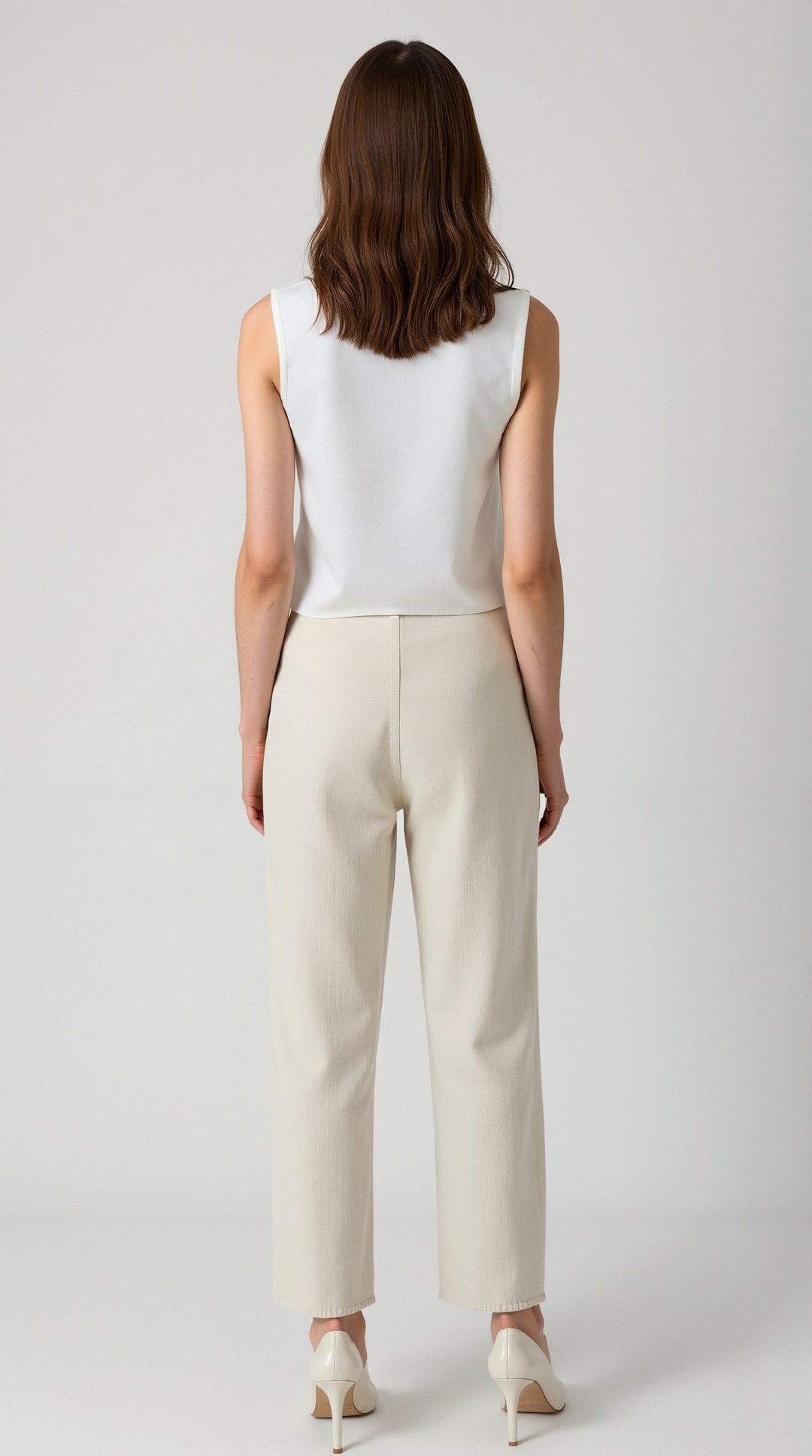 Ajda - Pleten Brezrokavnik z V-izrezom