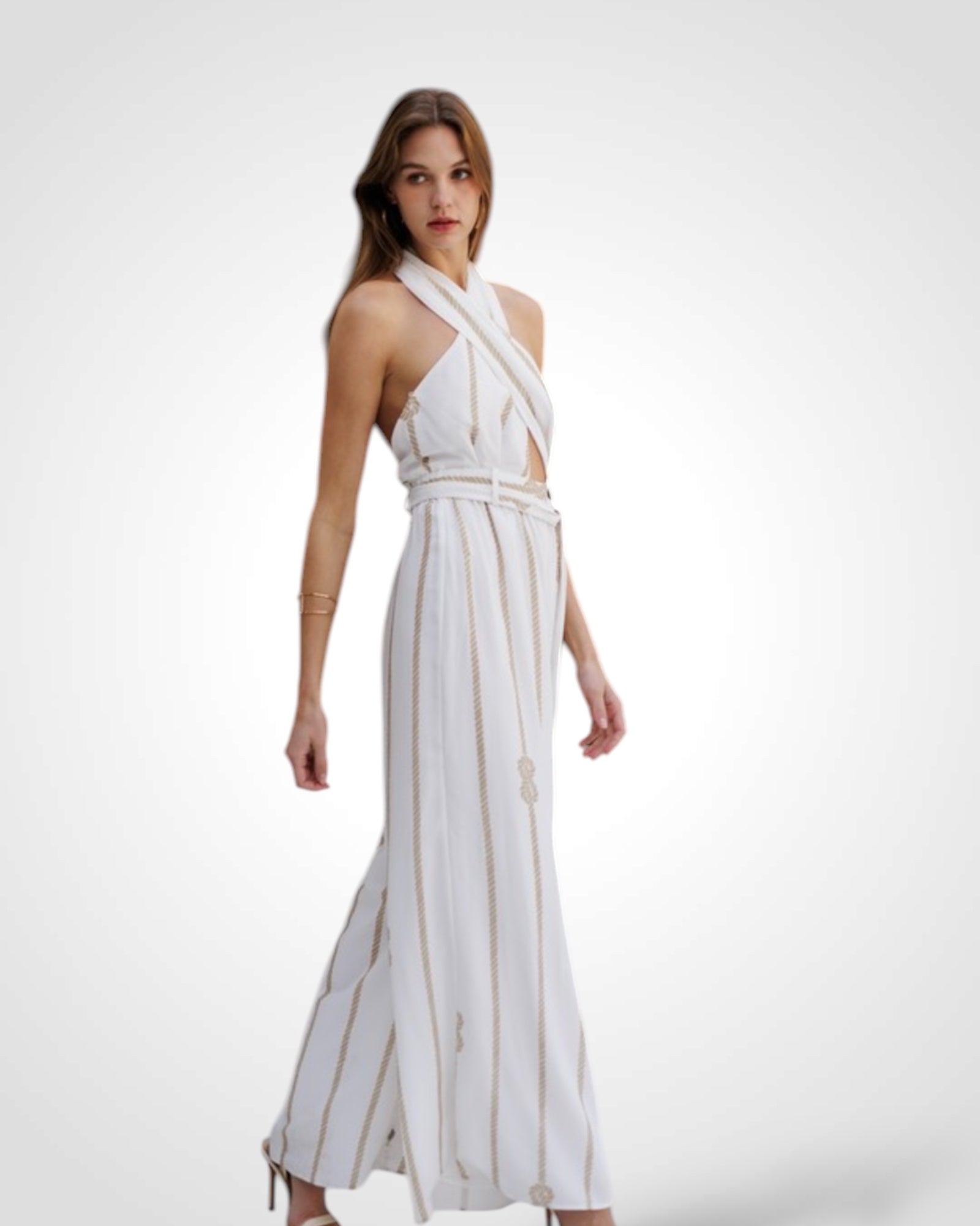 Urška - Kombinezon s Prekrižanim Ovratnikom