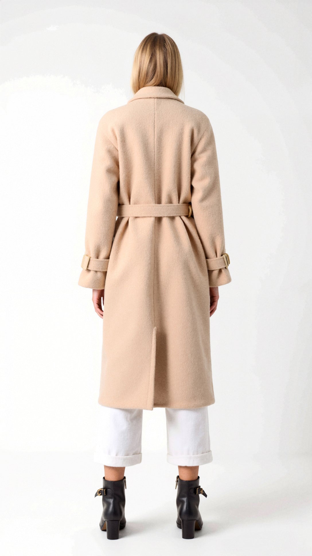 Darja - Dolg Plašč z Dvorednim Zapenjanjem